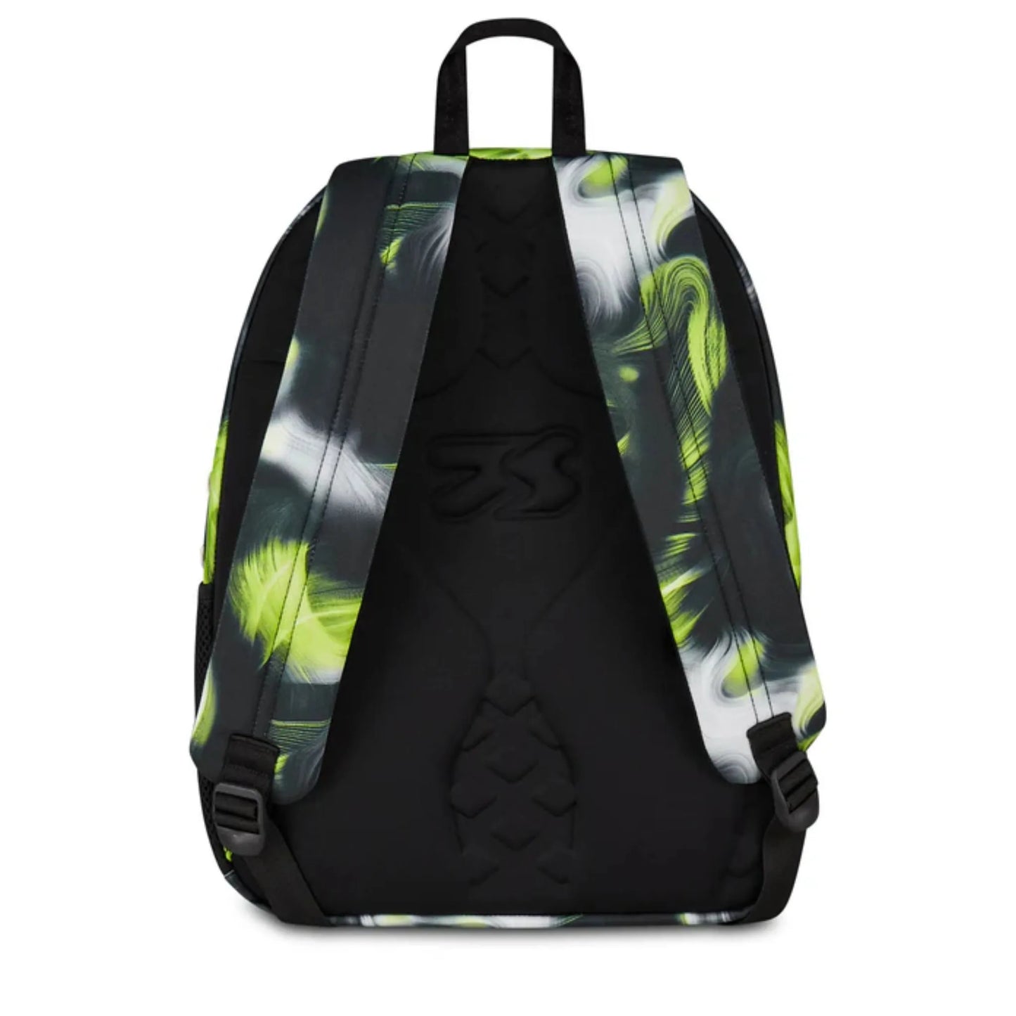 Zaino Seven Freethink Boy Fantasia Vortice Verde Lime Doppio Scomparto con Tasca PC e Porta Borraccia