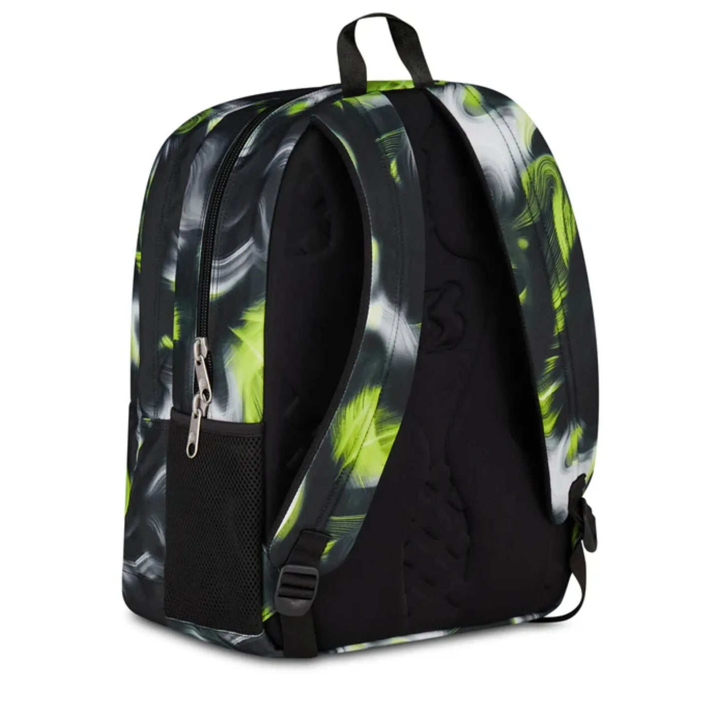 Zaino Seven Freethink Boy Fantasia Vortice Verde Lime Doppio Scomparto con Tasca PC e Porta Borraccia
