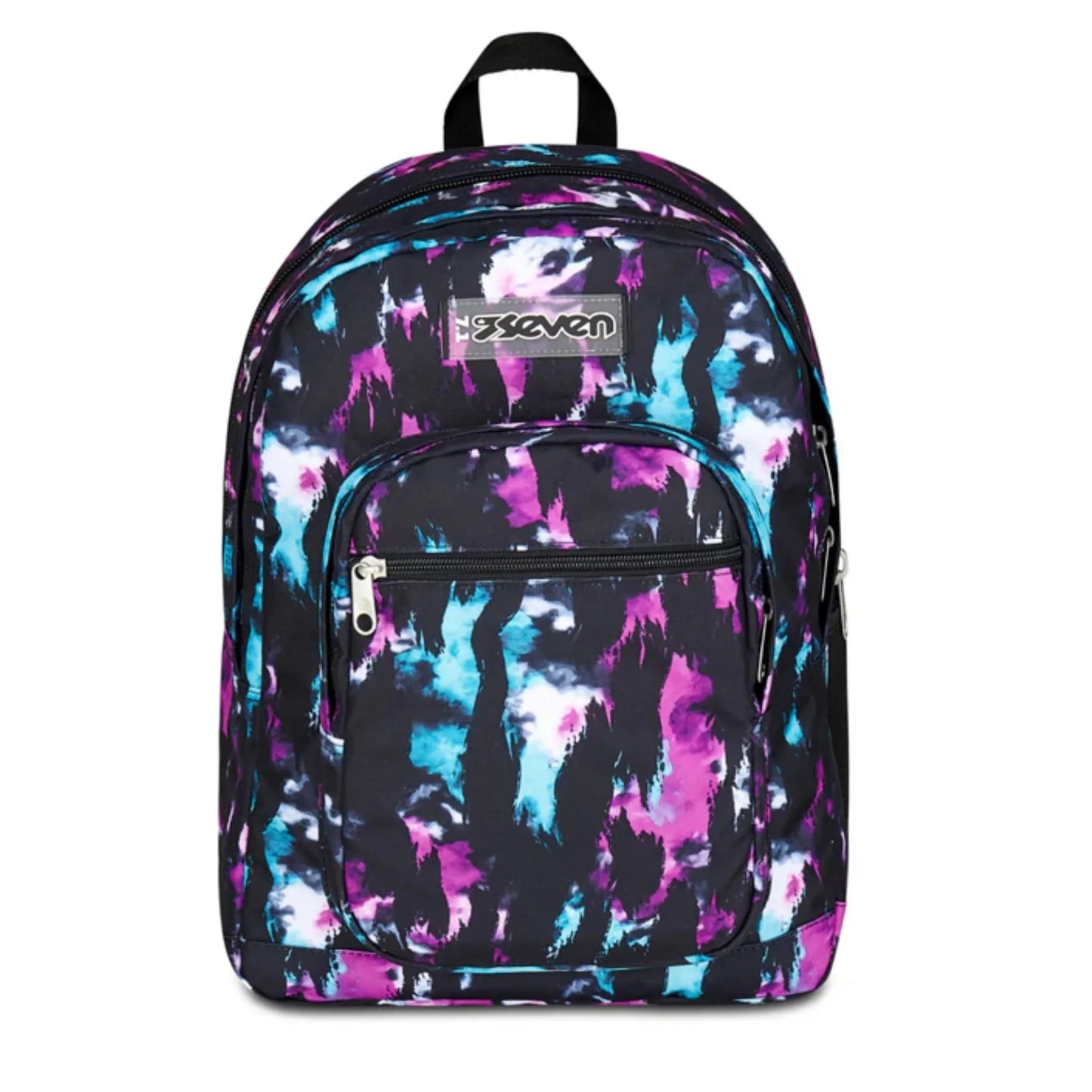 Zaino Seven Freethink Fantasia Viola Fucsia Doppio Scomparto con Tasca PC e Porta Borraccia