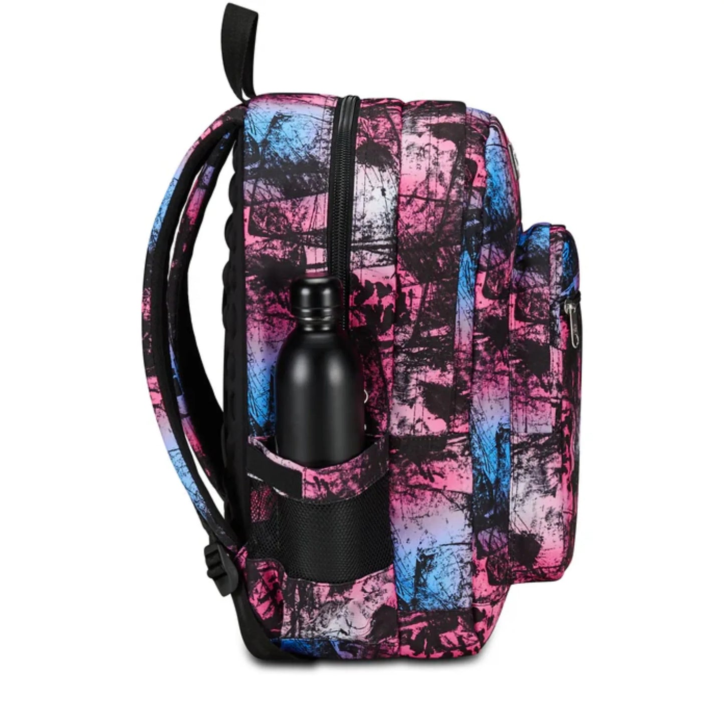 Zaino Seven Freethink Girl USB Plug Fantasia Viola Rosa Doppio Scomparto con Tasca PC e Porta Borraccia