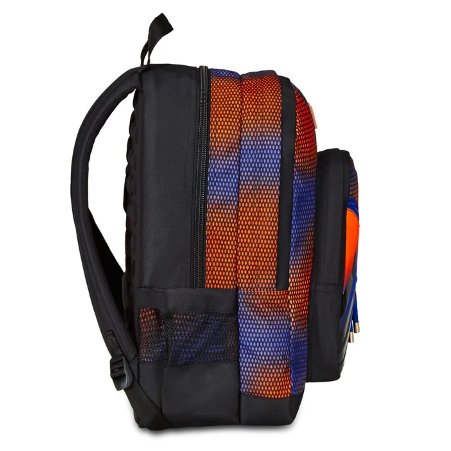 Zaino Seven Freethink Shadefull Boy Fantasia Arancio Blu Doppio Scomparto con Tasca PC e Porta Borraccia