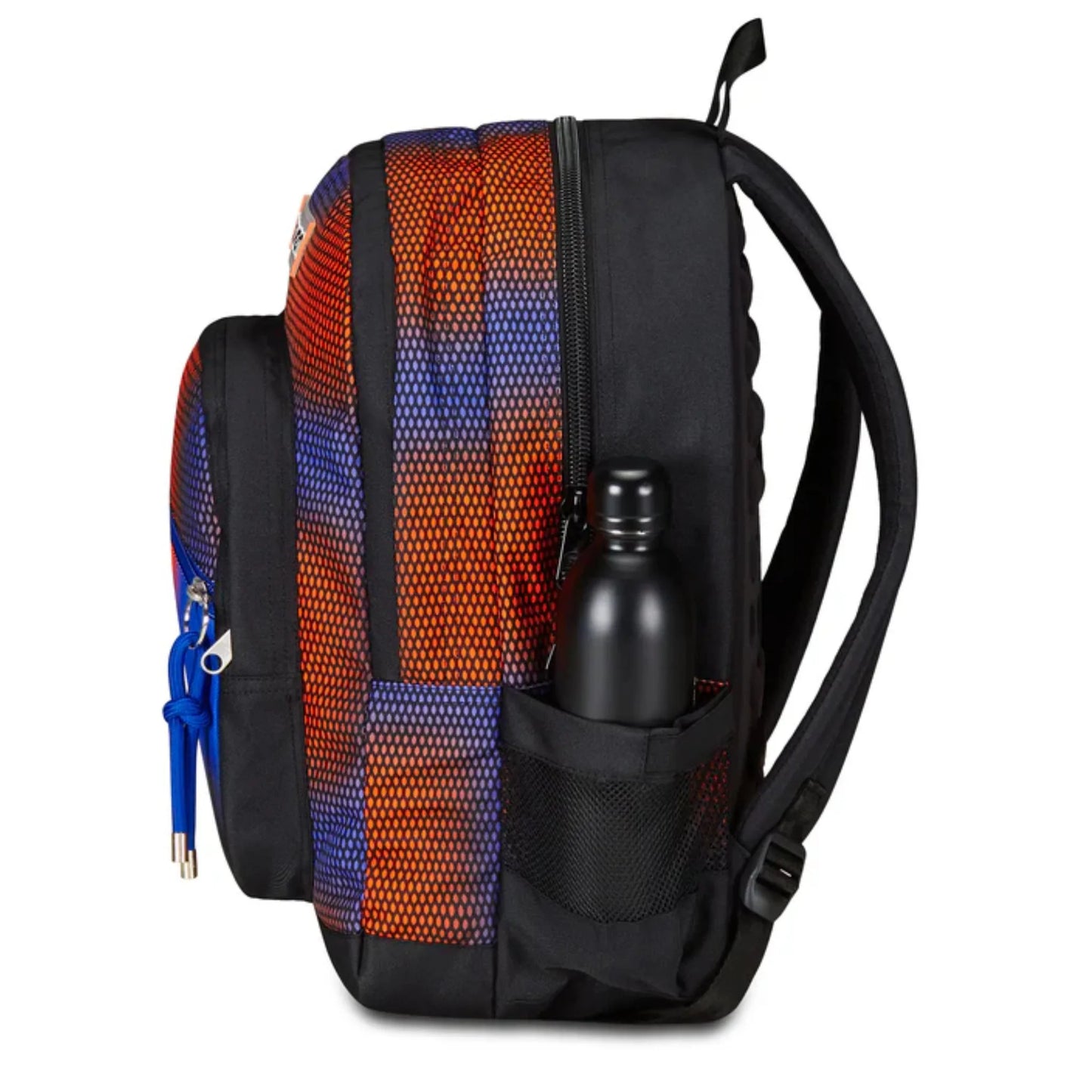 Zaino Seven Freethink Shadefull Boy Fantasia Arancio Blu Doppio Scomparto con Tasca PC e Porta Borraccia