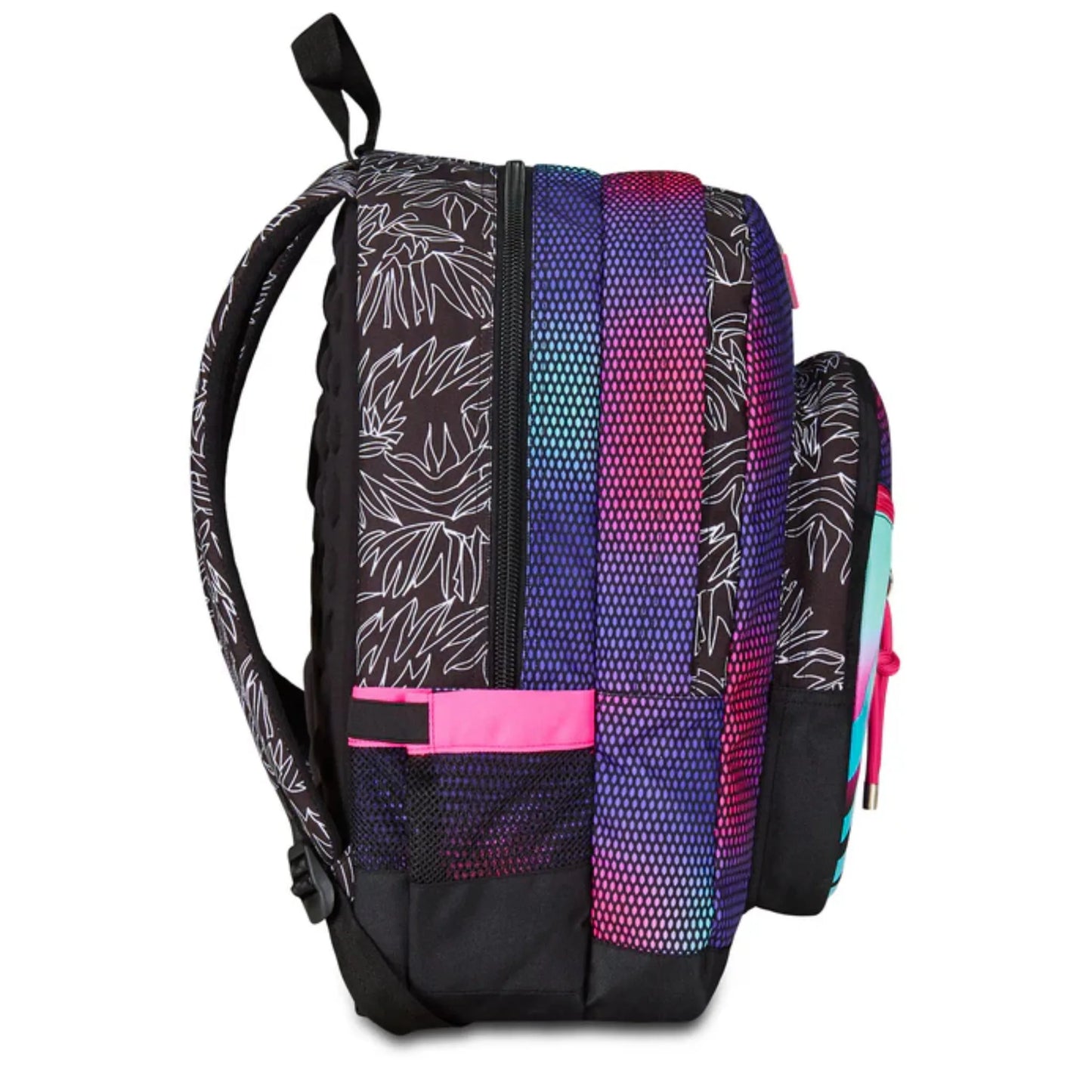 Zaino Seven Freethink Shadefull Girl Fantasia Viola Rosa Doppio Scomparto con Tasca PC e Porta Borraccia