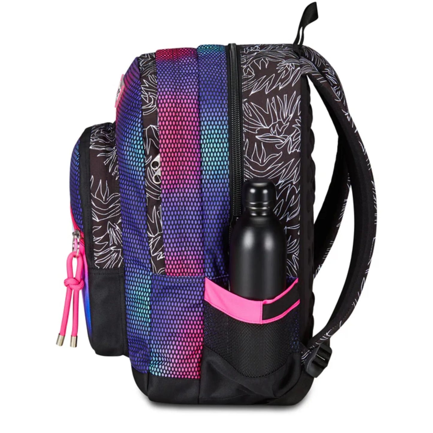 Zaino Seven Freethink Shadefull Girl Fantasia Viola Rosa Doppio Scomparto con Tasca PC e Porta Borraccia