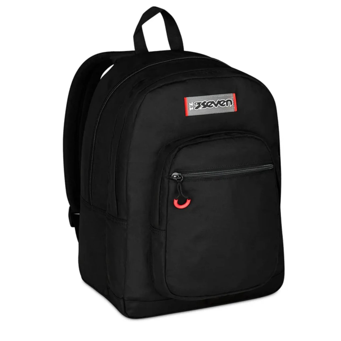 Zaino Seven Freethink Doppio Scomparto Nero con Tasca PC e Porta Borraccia