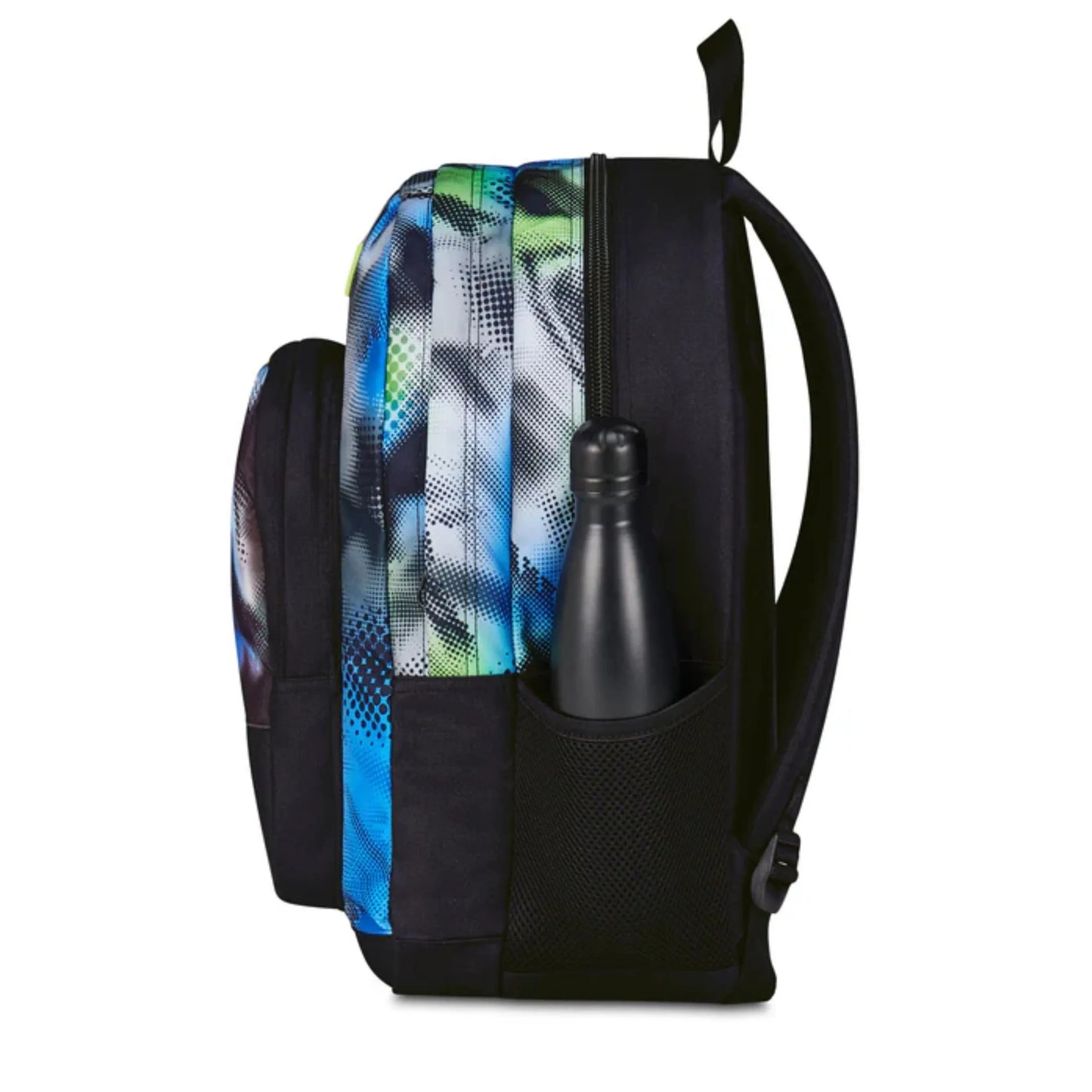 Zaino Seven Freethink Write Down Boy con Display LED Programmabile da App Fantasia Azzurro Verde Lime