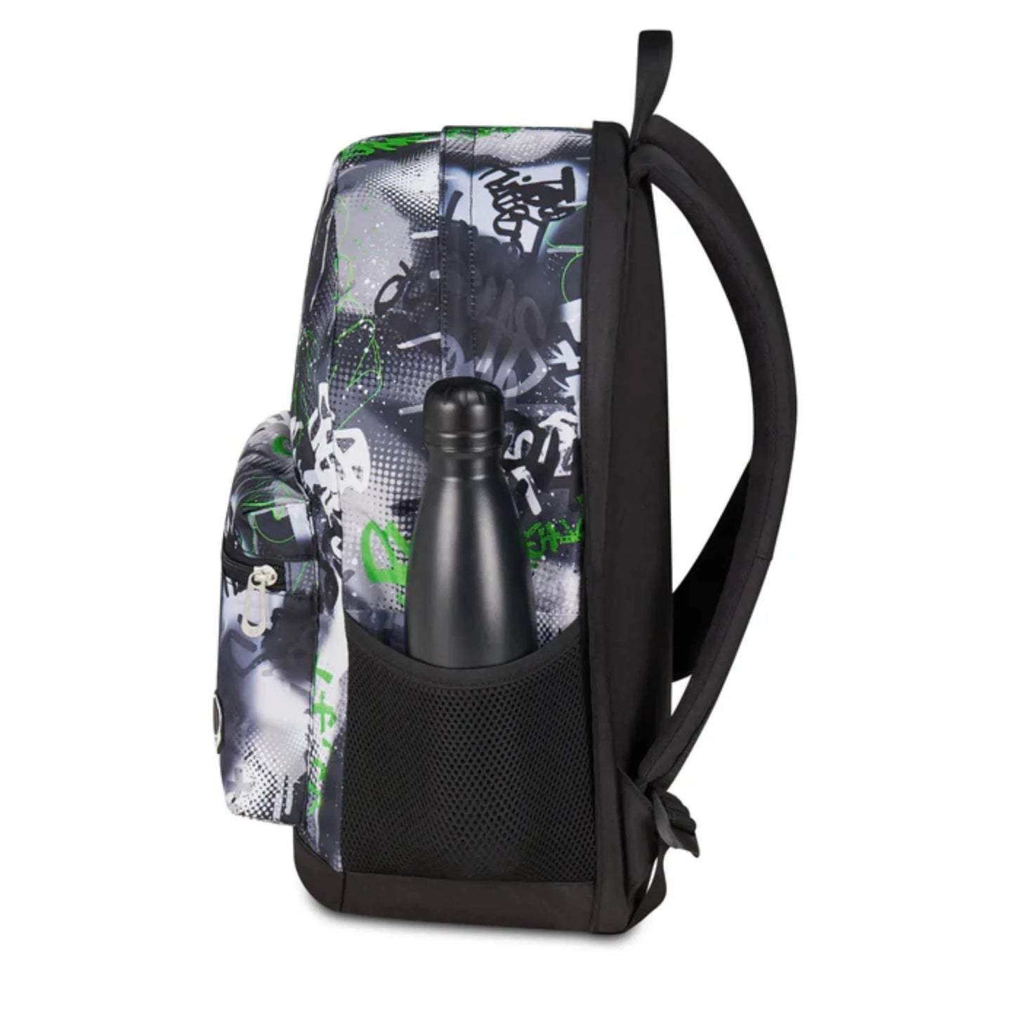 Zaino Seven The Double Reversibile Gray Shadow con Earphones Wireless LED e Marker in Omaggio