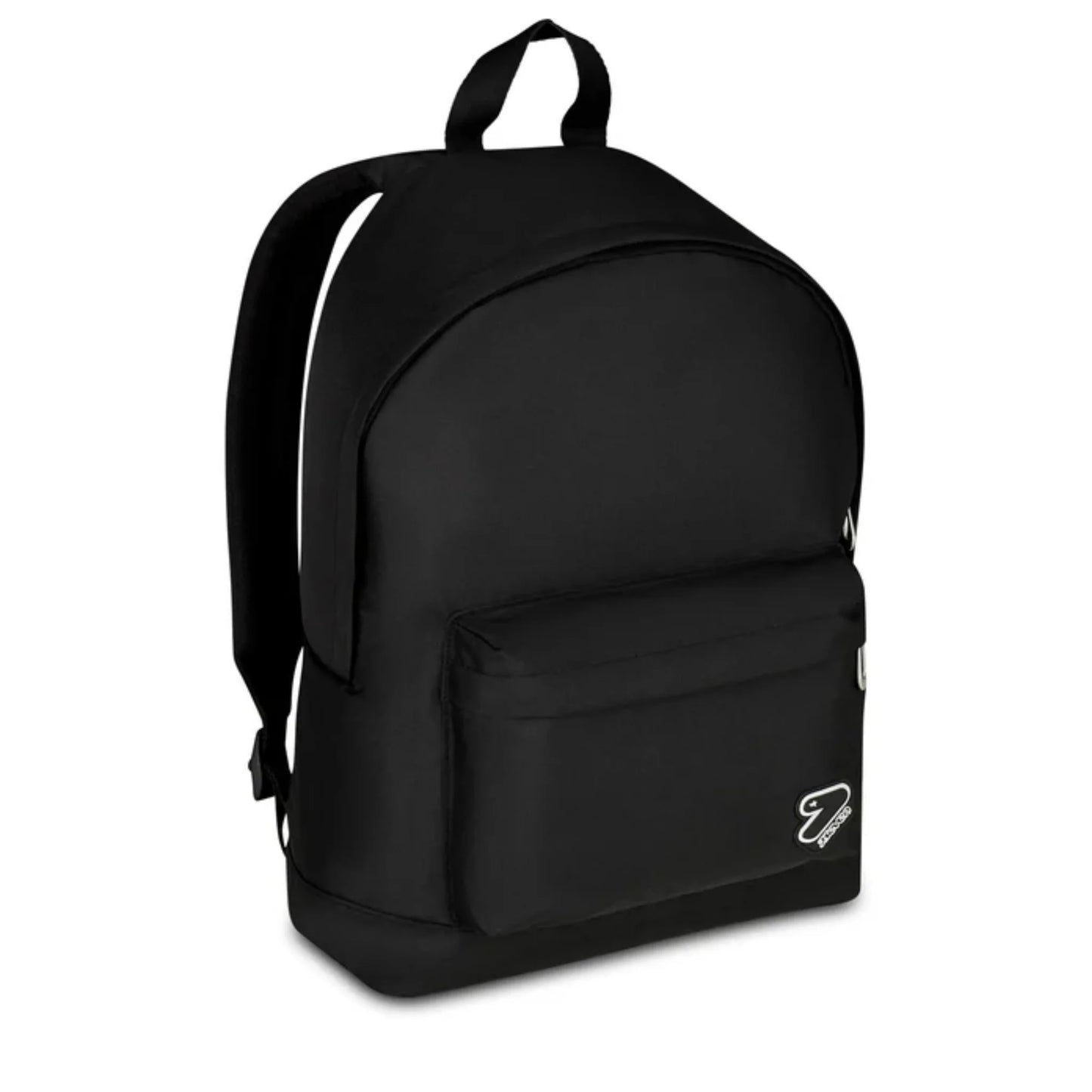 Zaino Seven Tech Line Nero Mono Scomparto con Tasca PC in Poliestere Riciclato GRS