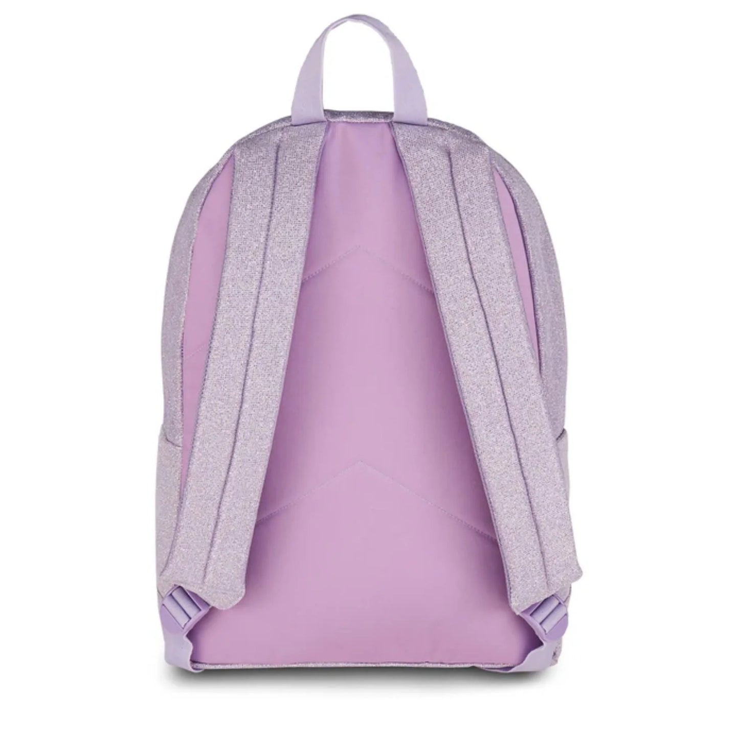Zaino Seven Tech Shiny Lilla Glitter Mono Scomparto con Tasca Frontale Effetto Brillantinato