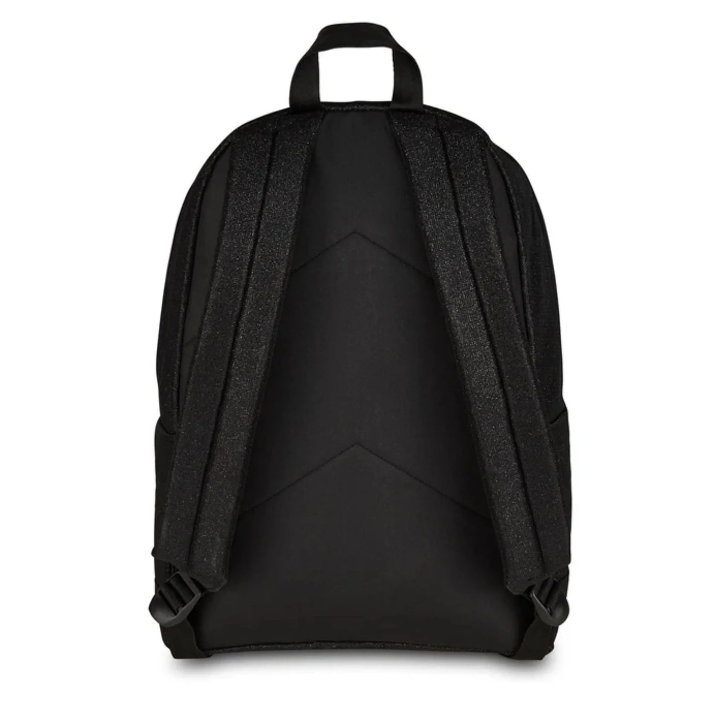 Zaino Seven Tech Shiny Nero Glitter Mono Scomparto con Tasca Frontale Effetto Brillantinato
